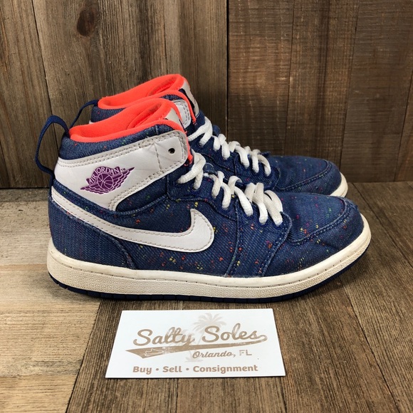 Nike Air Jordan 1 Retro Denim Toddler Size 13C
